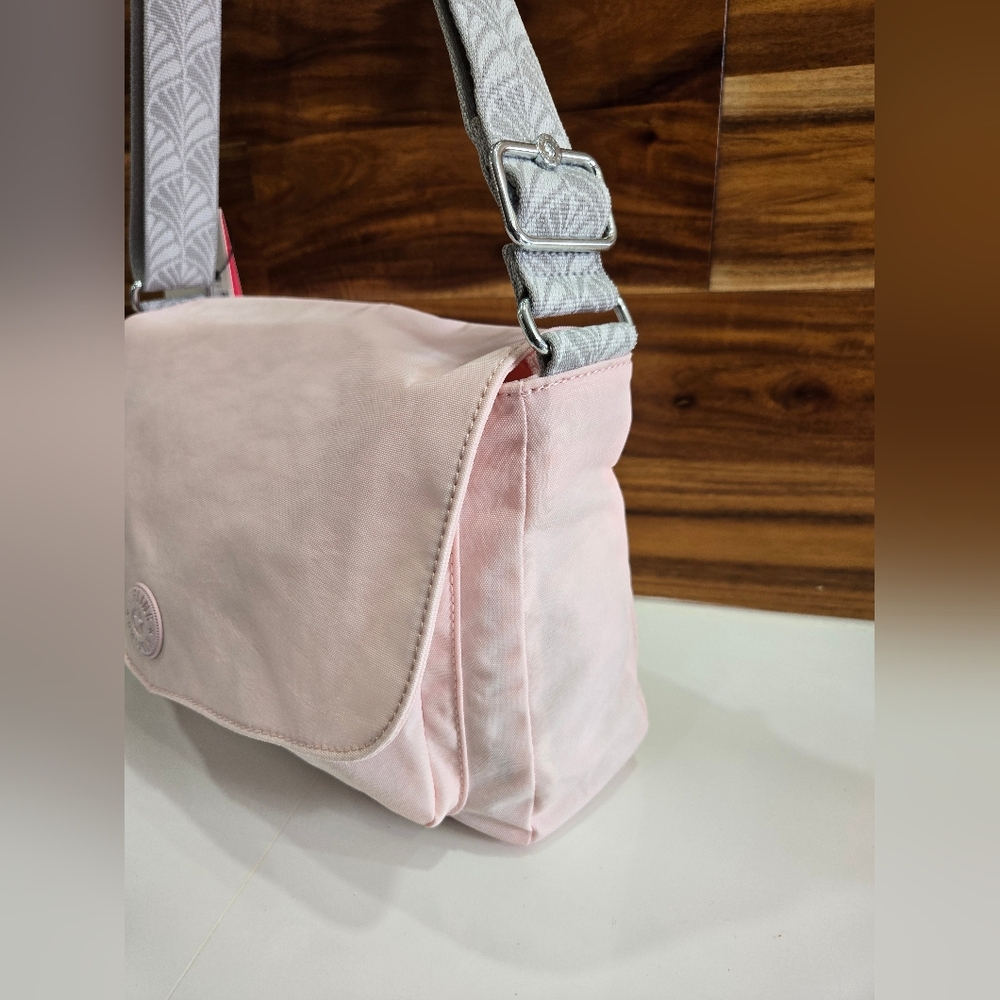 Kipling Bag Crossbody Shoulder Light Pink Monkey Keychain, NEW BAY - Picture 14 of 17